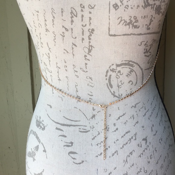 New! Rhinestone Body Chain - Picture 3 of 9